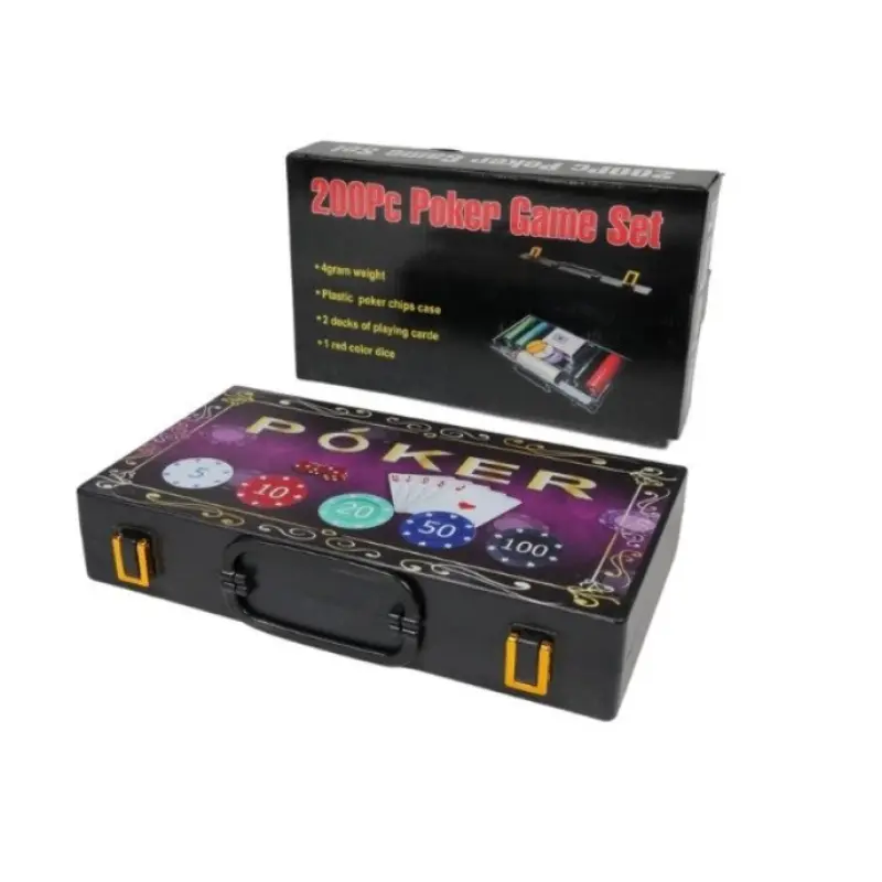 Set poker servieta300 jetoane, plus accesorii, model 47